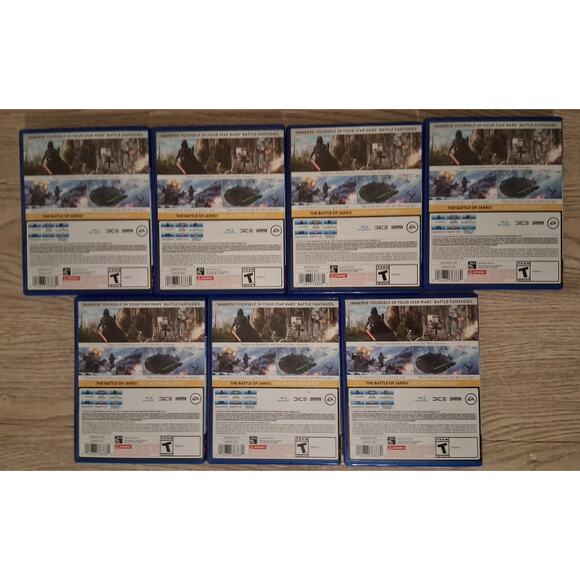 Lot Of 7 Copies Of EA Star Wars Battlefront PS4 CIB UNTESTED Pre-owned Complete - Picture 2 of 3